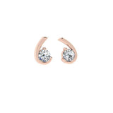 Coma Shaped Diamond Earrings - Thenetjeweler