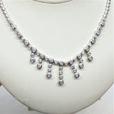 Tennis Diamond Drop Necklace - Thenetjeweler