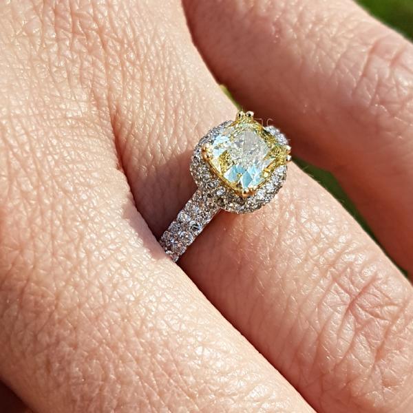 Yellow Diamond Engagement Rings - Thenetjeweler