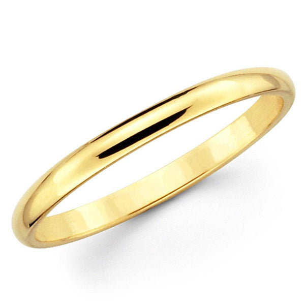 14k Yellow Gold Wedding Band 2.5mm Light - Thenetjeweler
