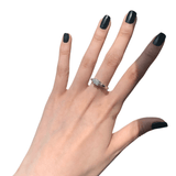 Princess-Cut Composite Diamond Engagement Ring - Thenetjeweler