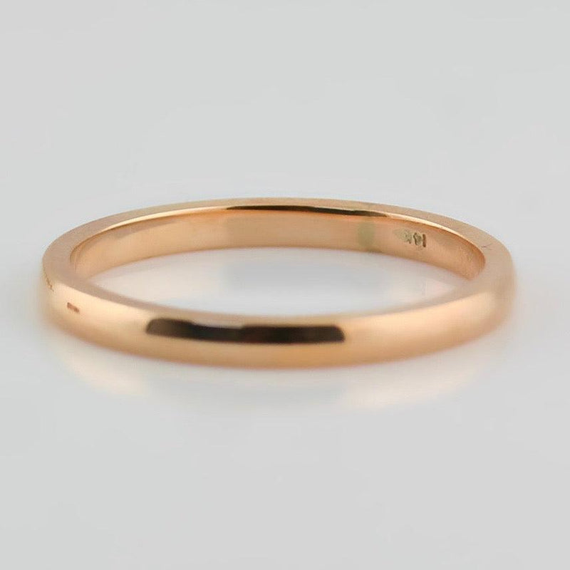 3mm Men's Wedding Ring Rose Gold Comfort Fit - Thenetjeweler