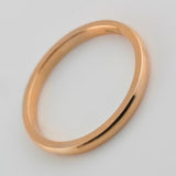 3mm Men's Wedding Ring Rose Gold Comfort Fit - Thenetjeweler