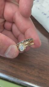 Bezel Set Diamond Engagement ring