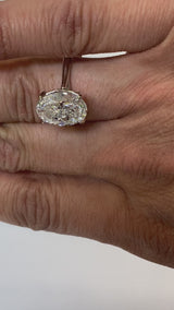 Oval Diamond Engagement Ring Setting