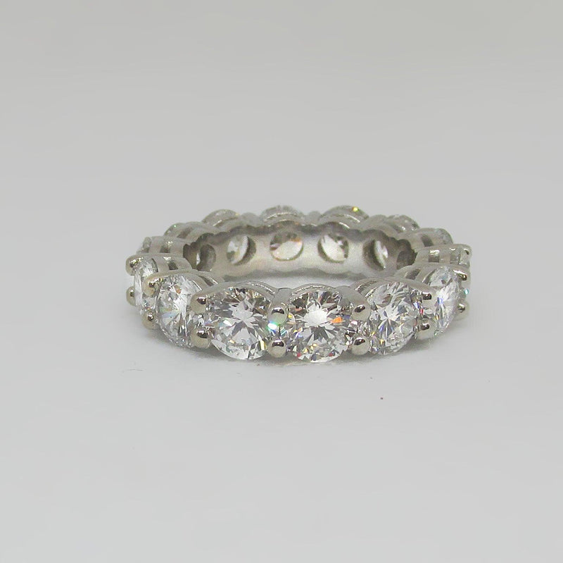 6.18 Carat TW Lab Grown Diamond Eternity Ring - Thenetjeweler
