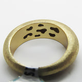 Textured Wide 14K Yellow Gold with Diamond - Thenetjeweler
