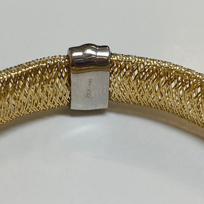 Italian Two-Color Mesh Stretch Bracelet - Thenetjeweler