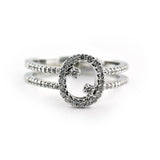 Open Oval Shape Diamond Ring - Thenetjeweler