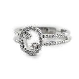 Open Oval Shape Diamond Ring - Thenetjeweler