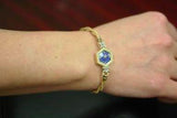 Bulova Vintage Lapis Lazuli Diamond Women's Wrist Watch - Thenetjeweler