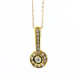 Diamond Pendant 18K Yellow Gold Necklace (0.30 carat) - Thenetjeweler