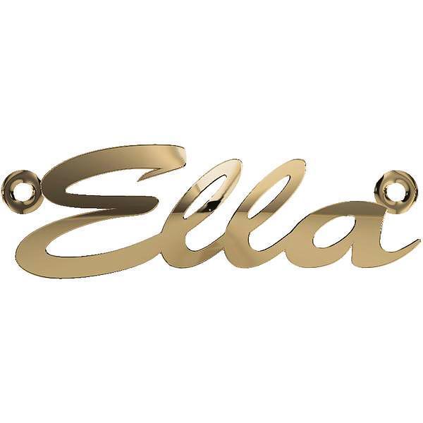 Personalized Name Necklace Ella 14K Yellow Gold - Thenetjeweler