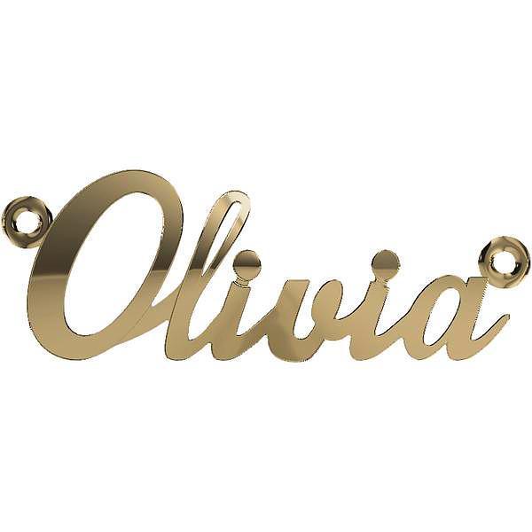 Personalized Name Necklace Olivia 14K Yellow Gold - Thenetjeweler