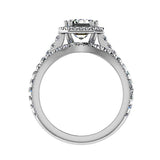 Emerald Shaped Diamond Wedding Ring Set - Thenetjeweler