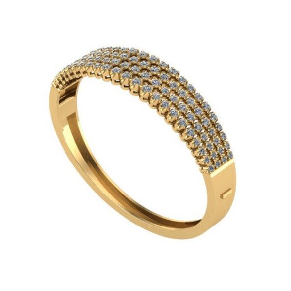 Multi Row Diamond Bangle - Thenetjeweler