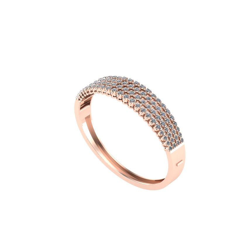 Multi Row Diamond Bangle - Thenetjeweler