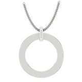 Personalized Circle Name Pendant Necklace - Thenetjeweler