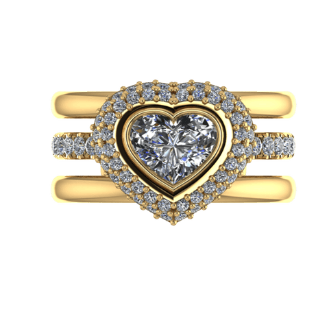 Love Heart Engagement Ring - Thenetjeweler