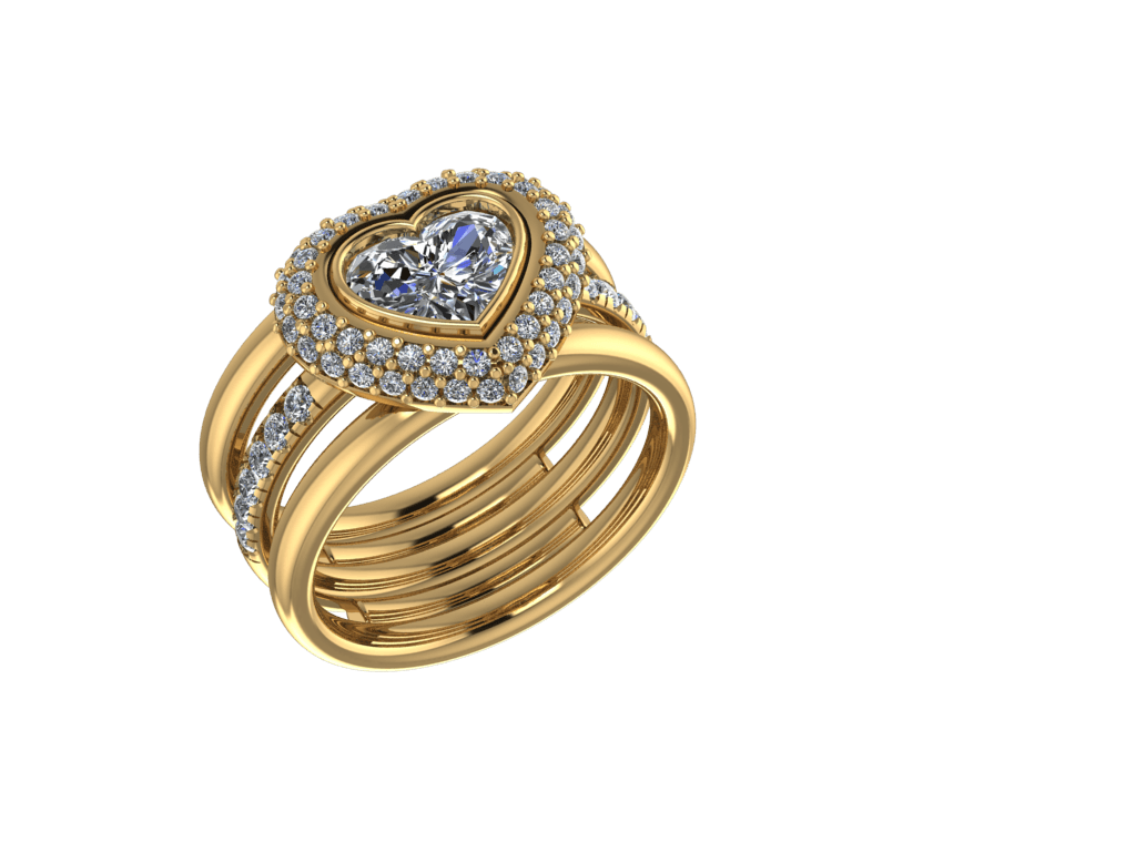Love Heart Engagement Ring - Thenetjeweler