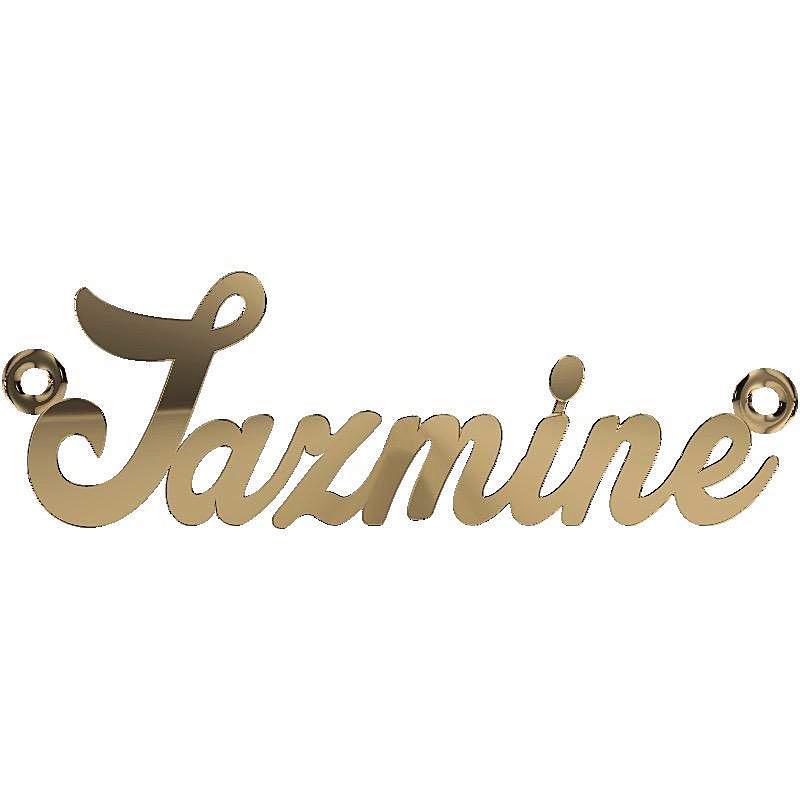 Personalized Name Necklace Jazmine 14K Yellow Gold - Thenetjeweler
