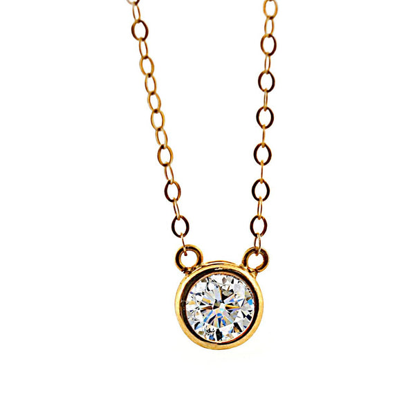 Moissanite Pendant Necklace 1 carat - Thenetjeweler