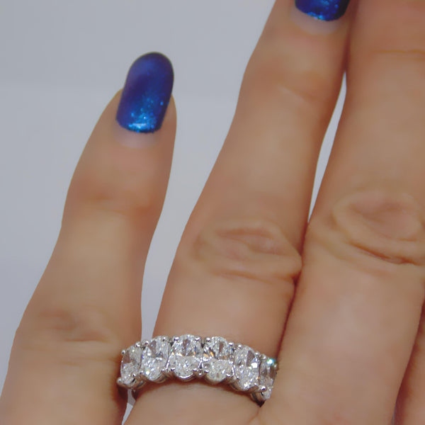 Oval Diamond Semietrnity Ring - Thenetjeweler