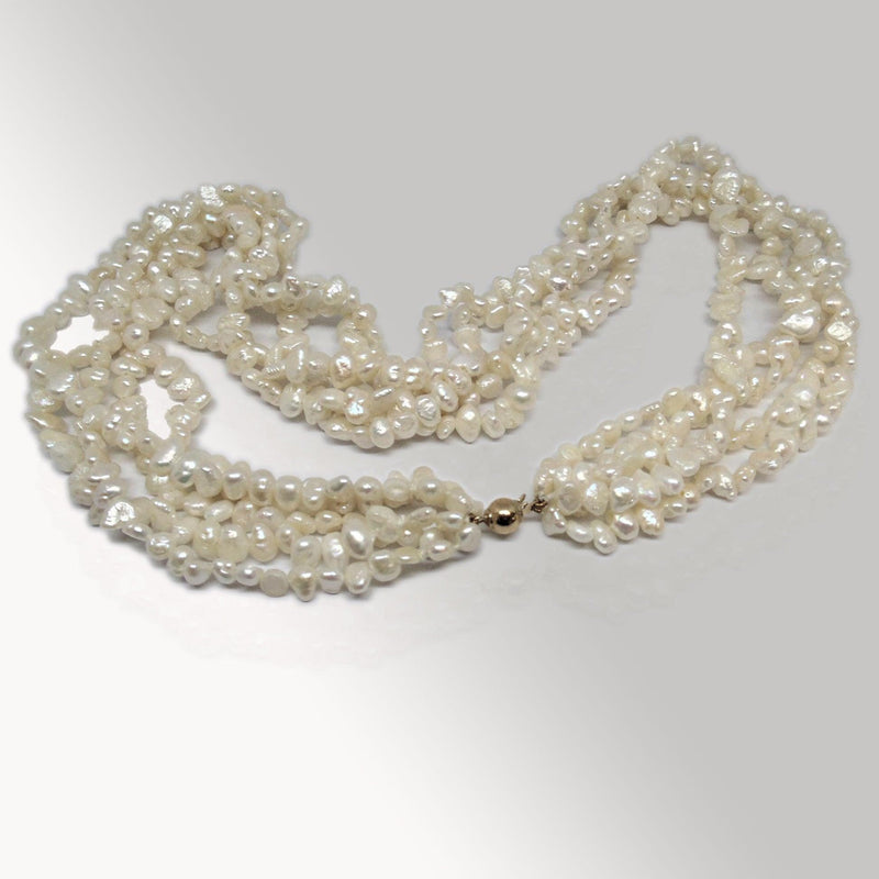 Diamond Cut Rice Bead Chain 18