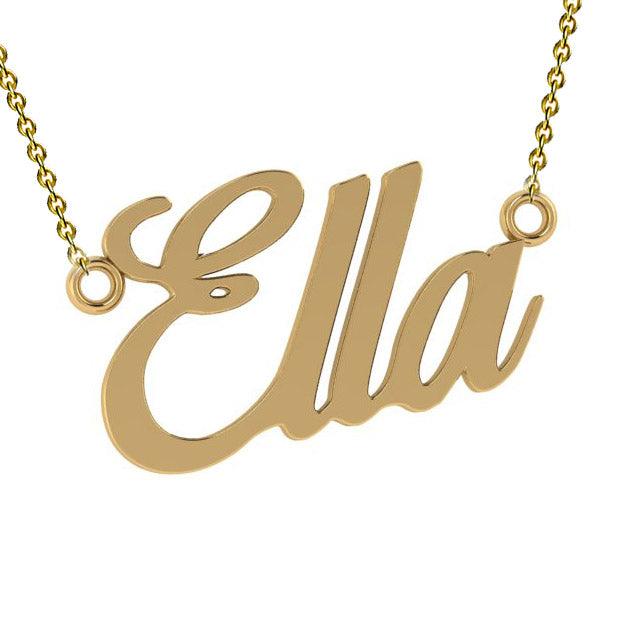 name necklace gold custom - Thenetjeweler