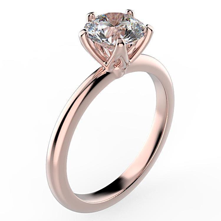 Round Diamond Solitaire Engagement Ring - Thenetjeweler