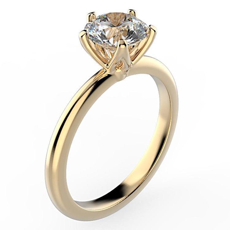 Round Diamond Solitaire Engagement Ring - Thenetjeweler