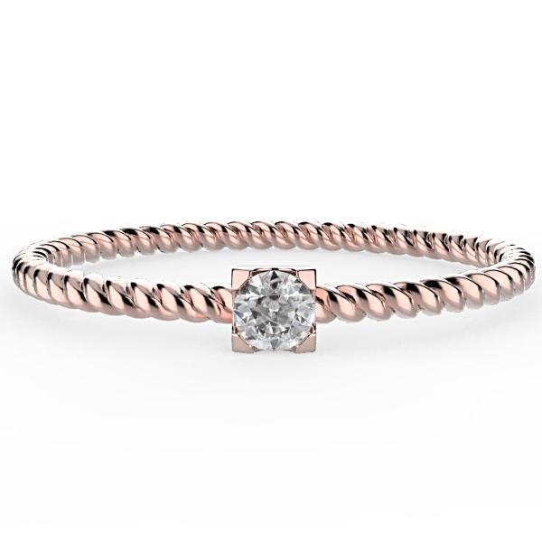 Twist Stacking Diamond Rings - Thenetjeweler