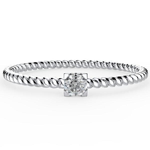 Twist Stacking Diamond Rings - Thenetjeweler