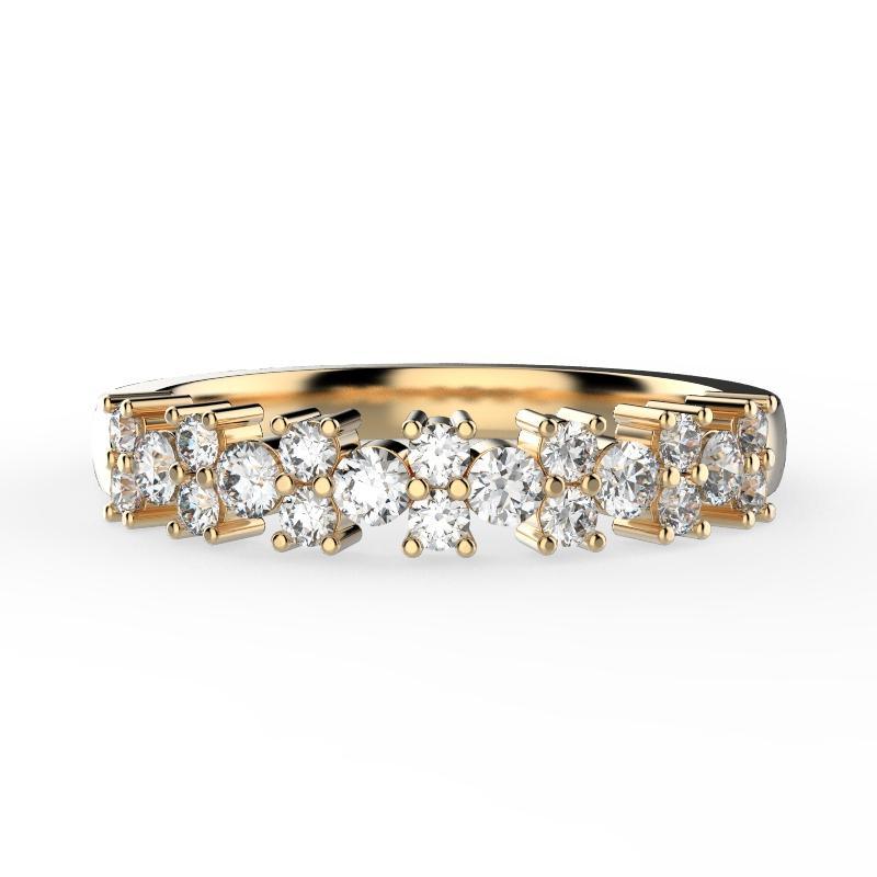 Diamond Semi Eternity Ring 18K Gold (0.52 ct. tw.) - Thenetjeweler