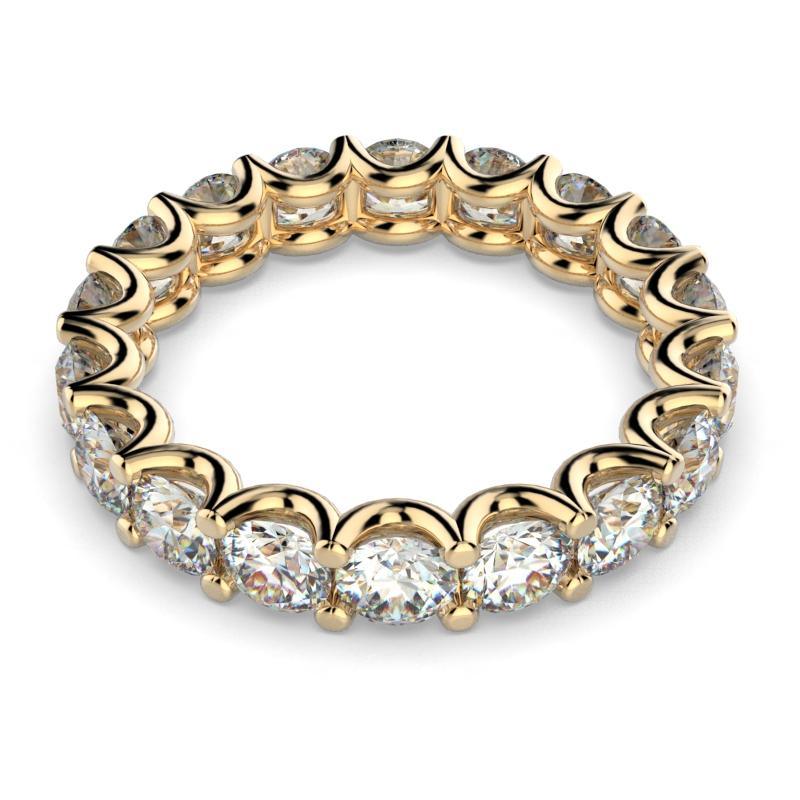 Diamond Eternity Ring Band 18k White Gold (3.0 ct. tw) - Thenetjeweler