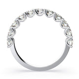 Diamond Semi Eternity Ring Band 18K Gold (1.10 ct. tw.) - Thenetjeweler