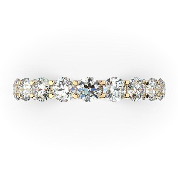 Round Diamond Semi Eternity Ring 18K Gold (1.50 ct. tw.) - Thenetjeweler