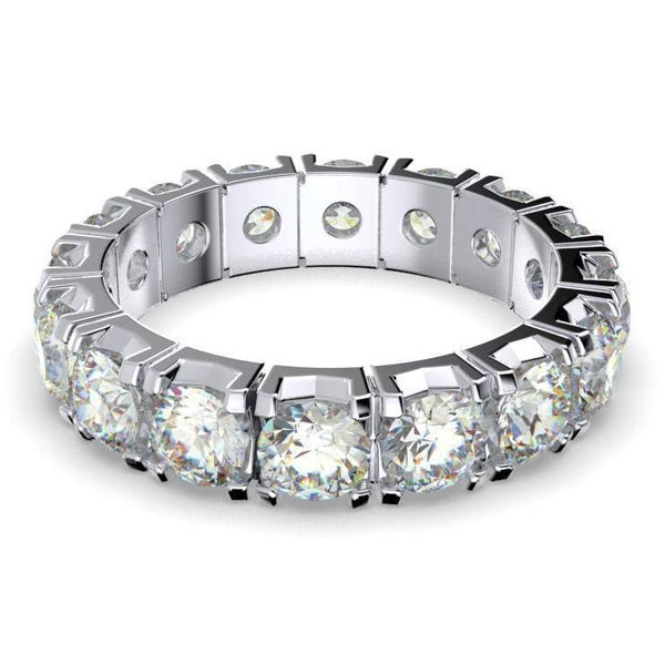 Round Diamond Eternity Ring 18K Gold (3.20 ct. tw.) - Thenetjeweler