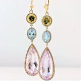 Gemstone Drop Earrings - Thenetjeweler