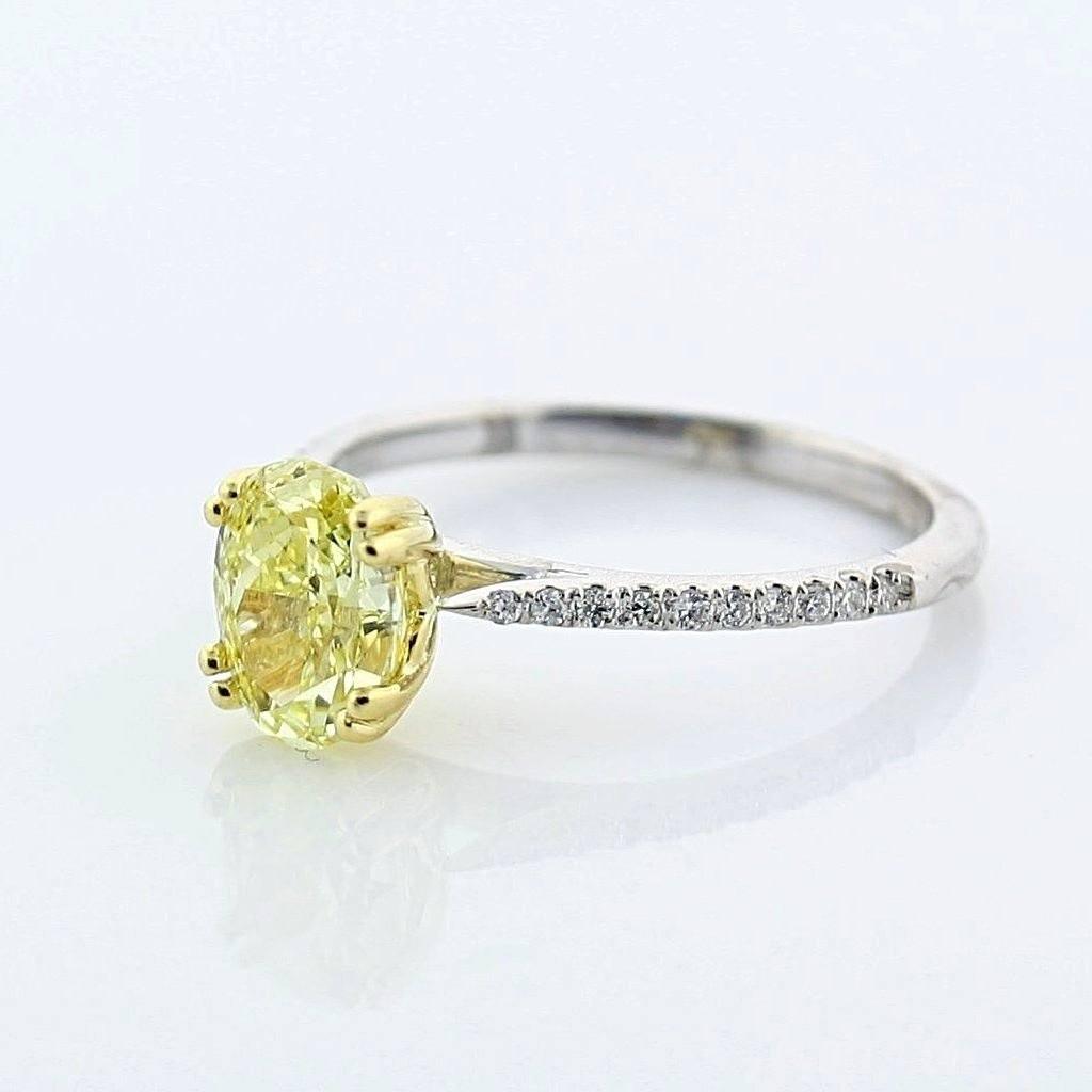 Yellow Diamond Engagement Ring - Thenetjeweler