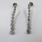 Graduated Diamond Drop Earrings - Thenetjeweler