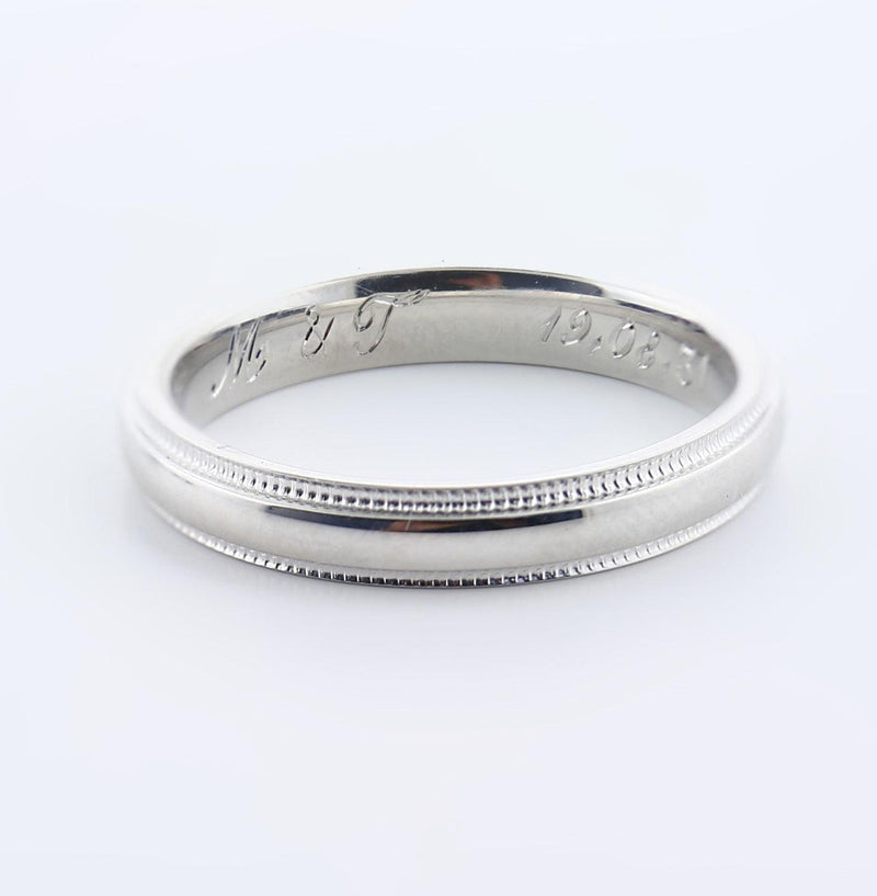 Trio Wedding Ring Set 14k White Gold - Thenetjeweler