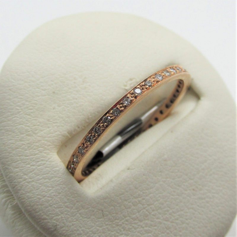 Diamond Full Eternity Ring Rose Gold - Thenetjeweler