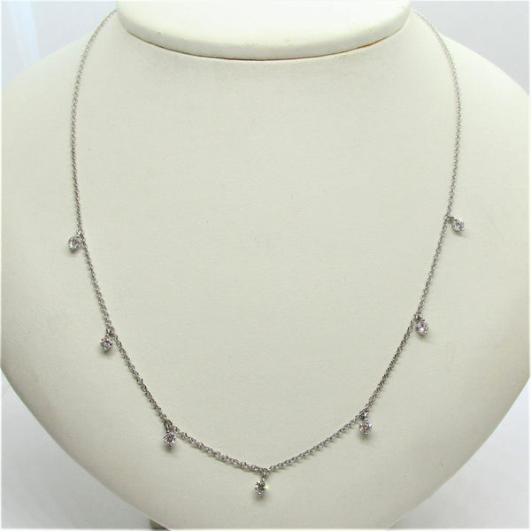 7 Dangling Diamonds Necklace - Thenetjeweler