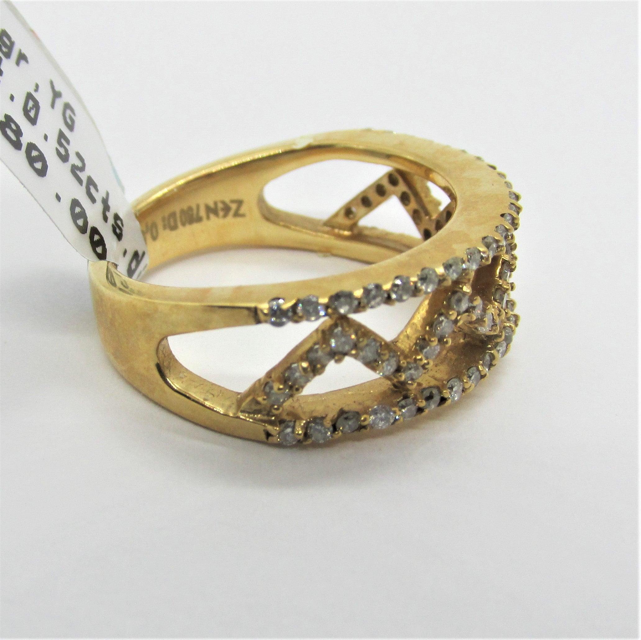 Zig Zag Diamond Band - Thenetjeweler