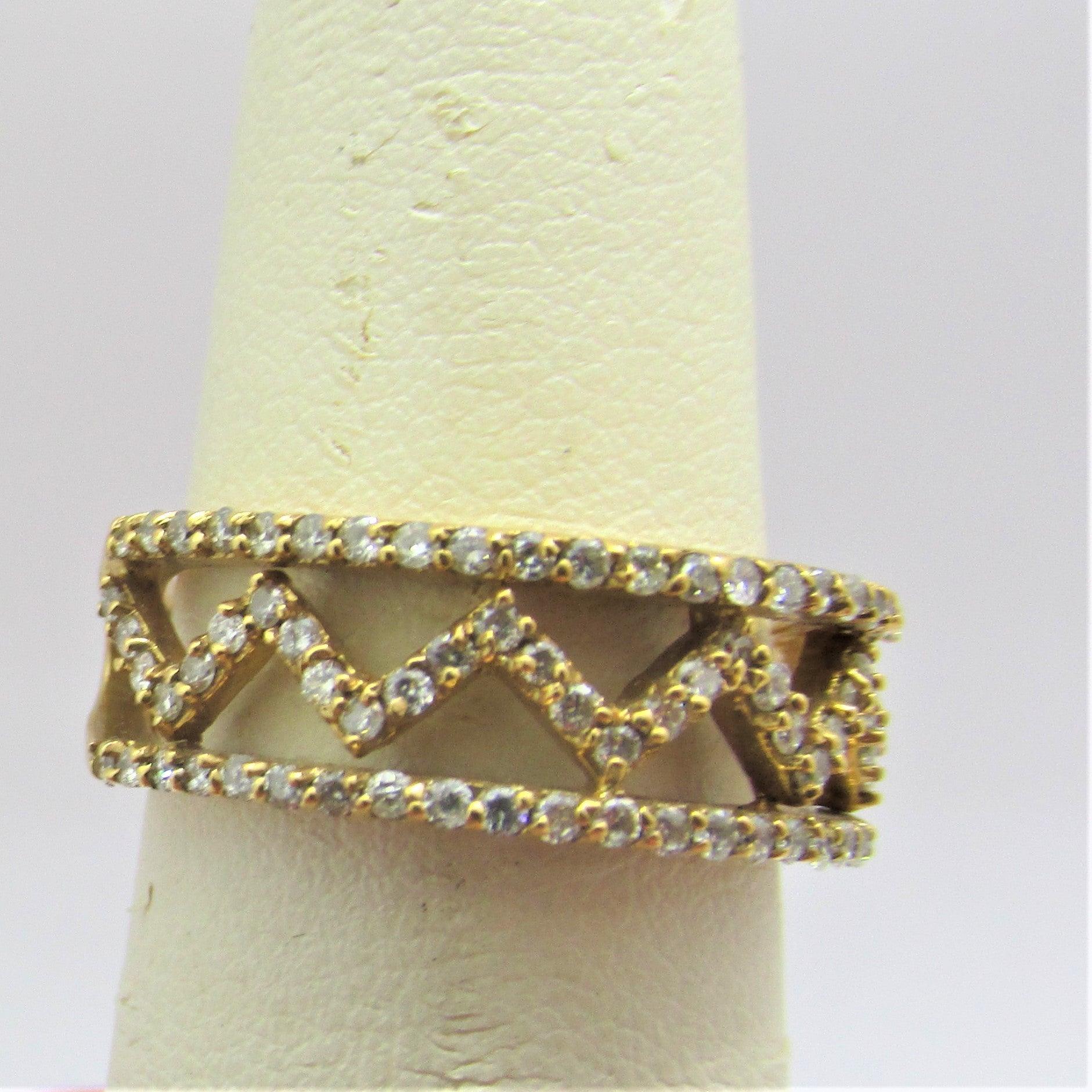 Zig Zag Diamond Band - Thenetjeweler