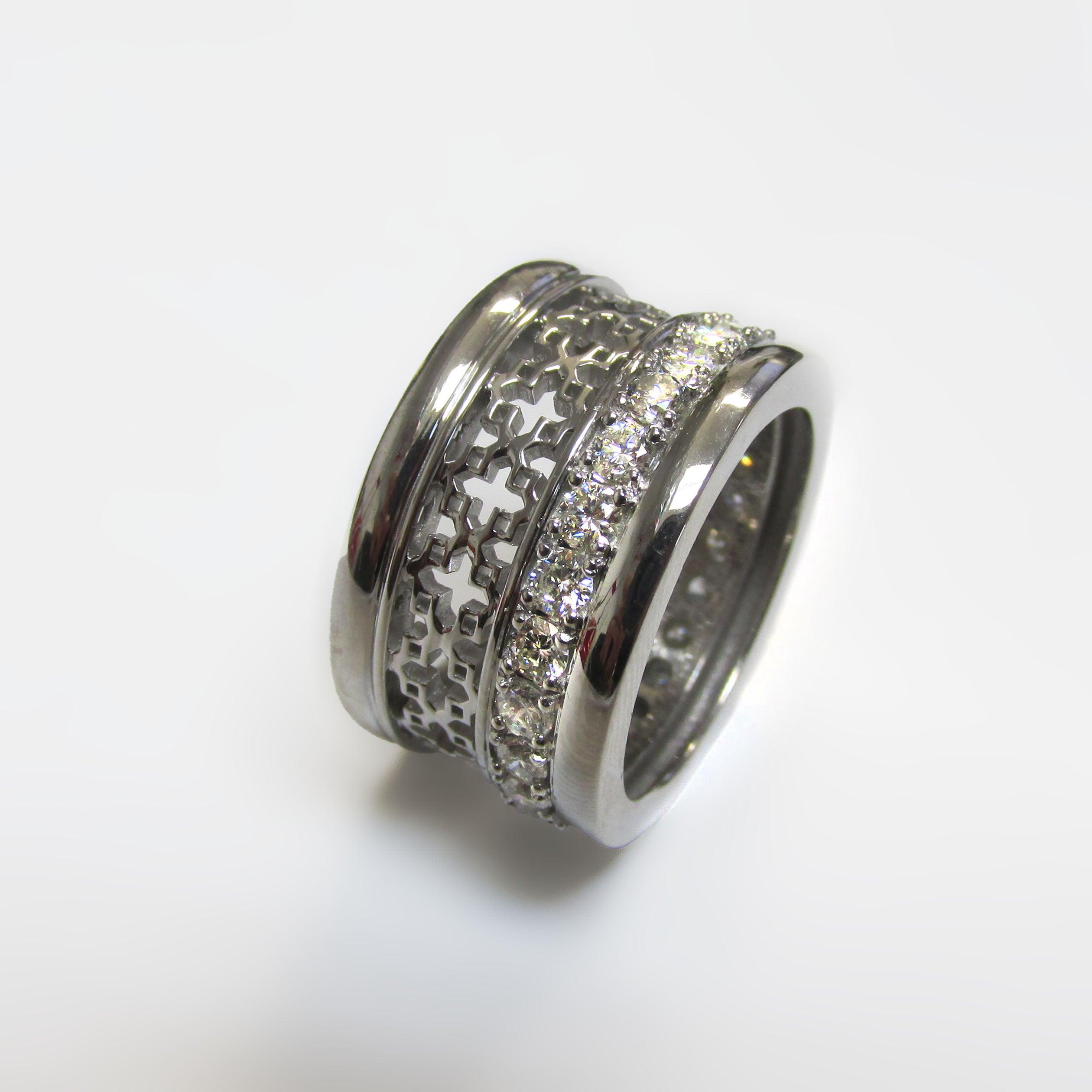 Inspiration Rings with Ornaments and Diamonds - Thenetjeweler