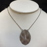 Italian Bronze Tone Sterling Silver Drop Necklace - Thenetjeweler