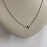 14k gold asymmetrical initial necklace - Thenetjeweler