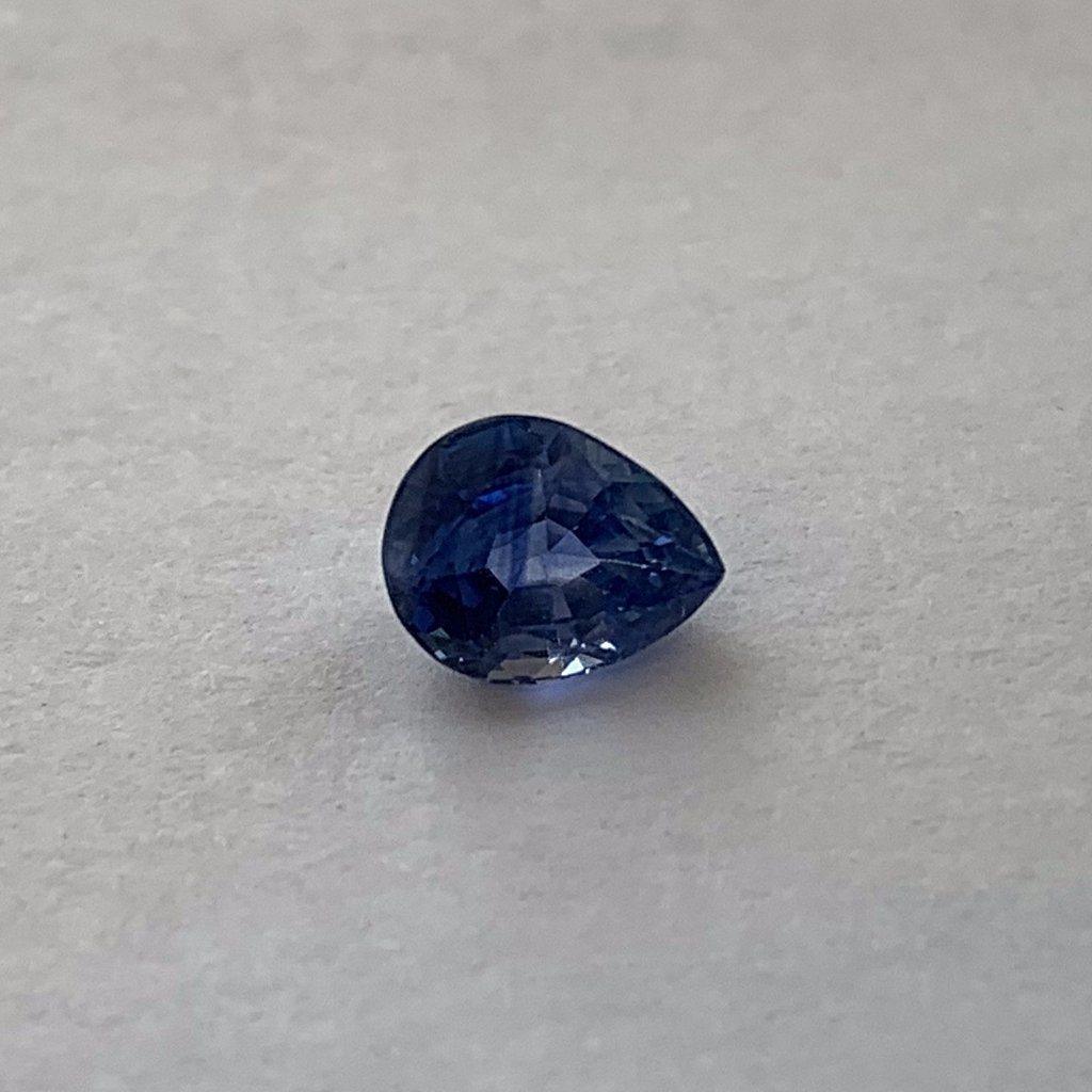 1.02ct Heated Blue Sapphire Pear Shaped Gemstone - Thenetjeweler